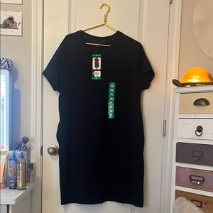 Banana Republic Black Sheath Mini Dress with Raglan Sleeves